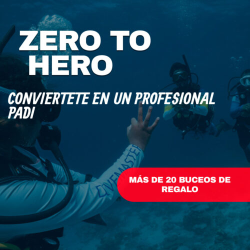 Programa profesional de buceo desde cero (PADI Zero to Hero)