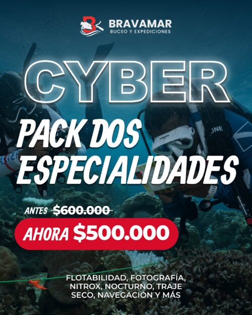 ¡Especialízate en el Cyber! (2 Especialidades PADI por 0.000)